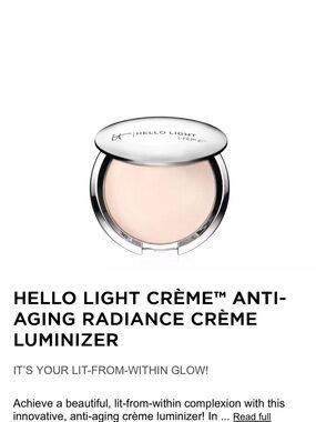it cosmetics Hello Light Crème Highlighter - Radiance